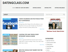 Tablet Screenshot of datingclass.com
